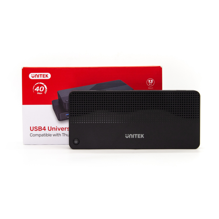 Unitek Stacja dokująca 12w1, HDMI 8K, USB 4, 100 W-1637391