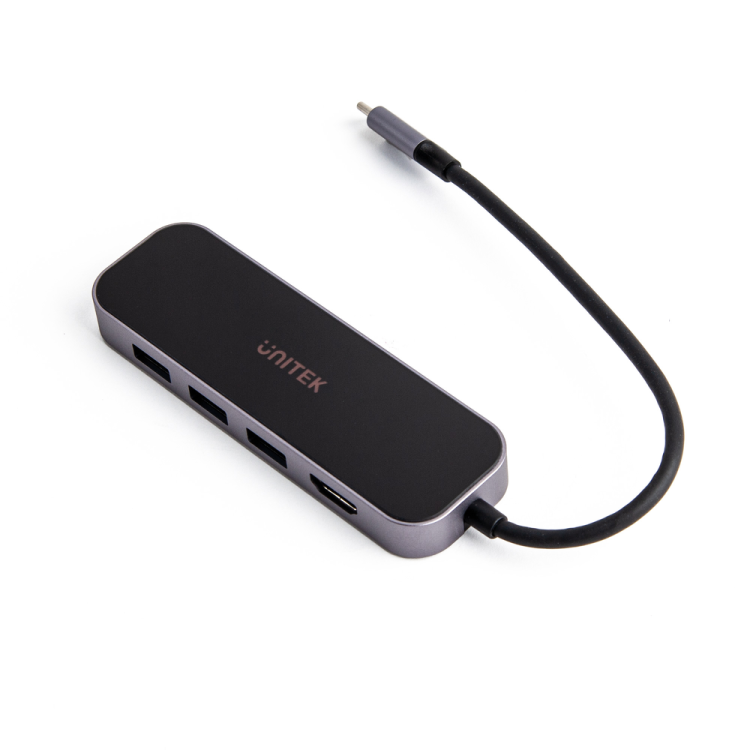 Unitek Hub USB-C 3.1 RJ-45 3xUSB-A HDMI 4K PD100W-1357788
