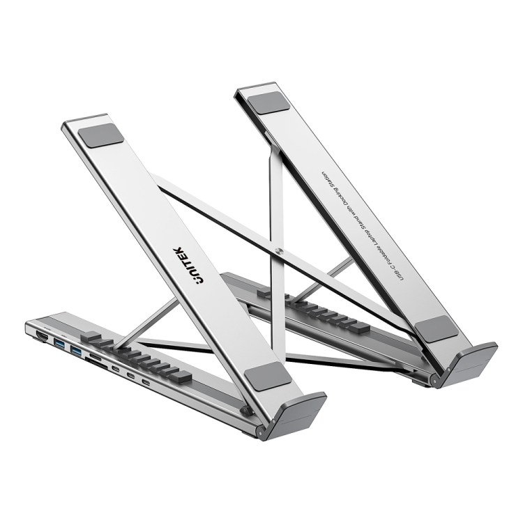 Unitek Podstawka regulowana pod laptop z hubem/HDMI/PD/SD-1807774