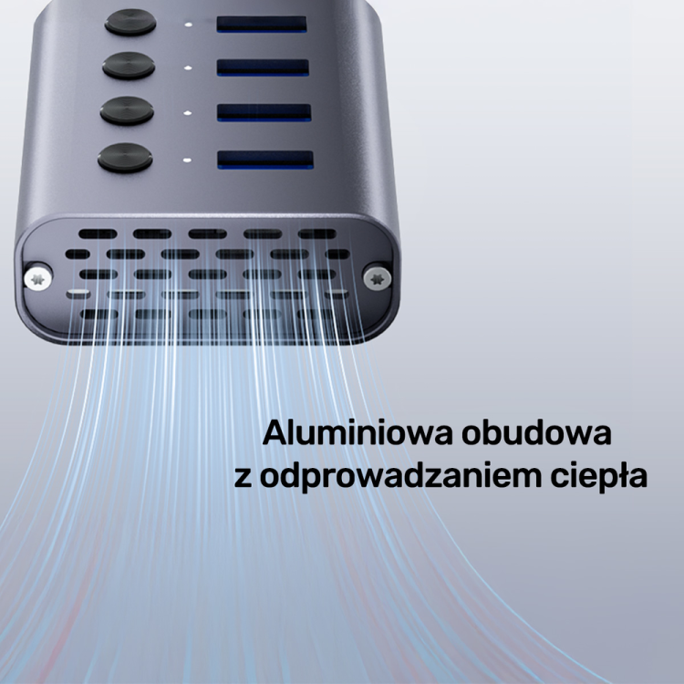 Unitek Hub USB A 3.0 7w1, 5Gbps z przełącznikami portów-1784513