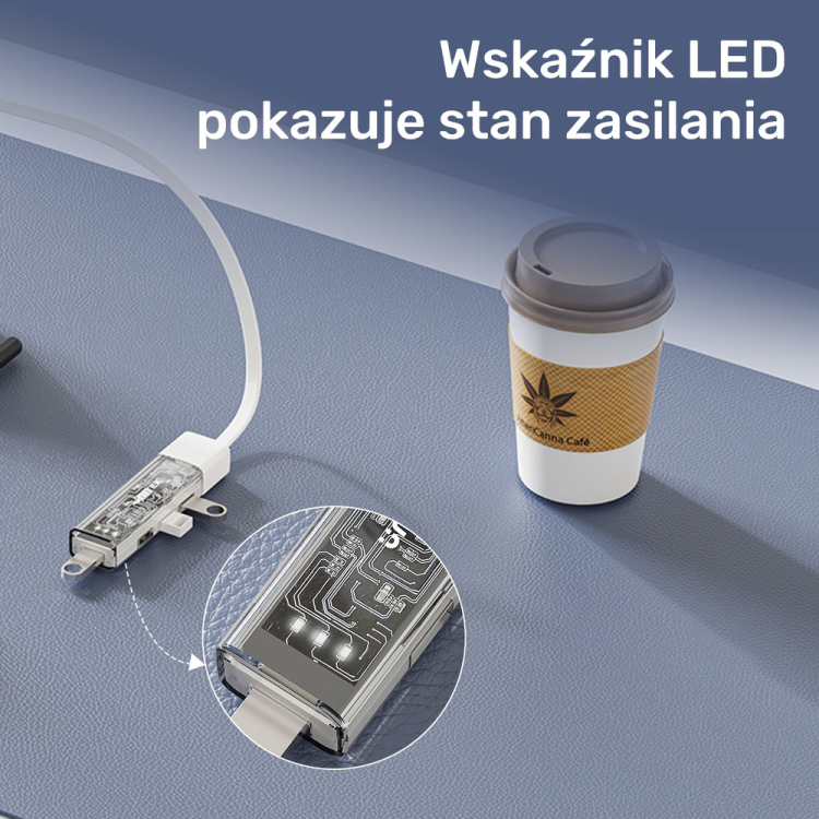 Unitek hub dwukierunkowy USB C/USB A 5Gbps, 4x USB A kremowy-1783394