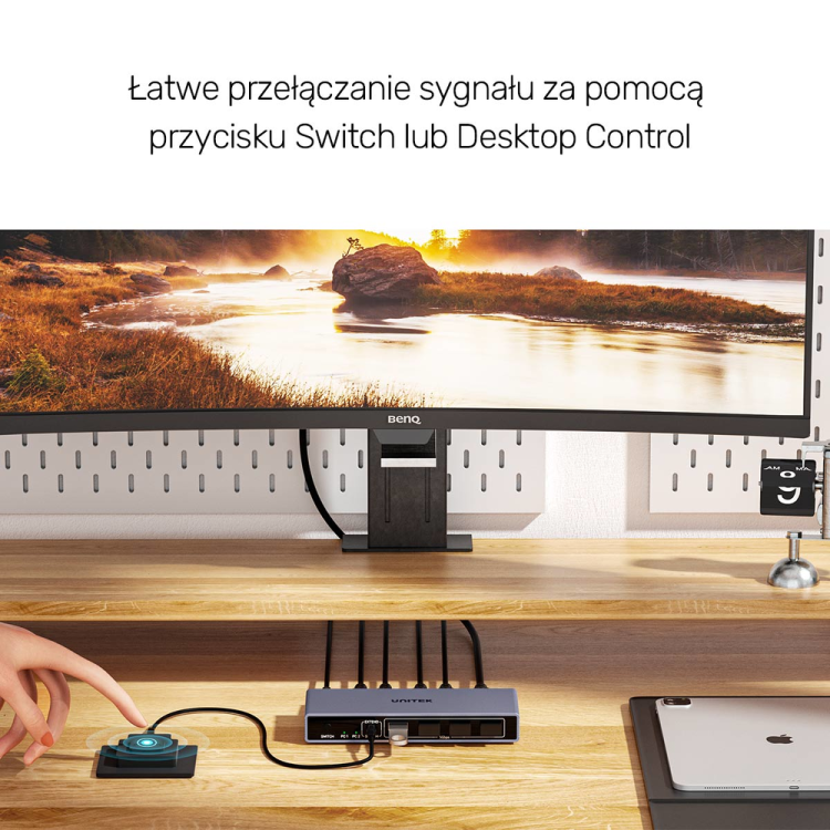 Unitek Przełącznik KVM 4K@60Hz USB 3.0 HDMI-1784894