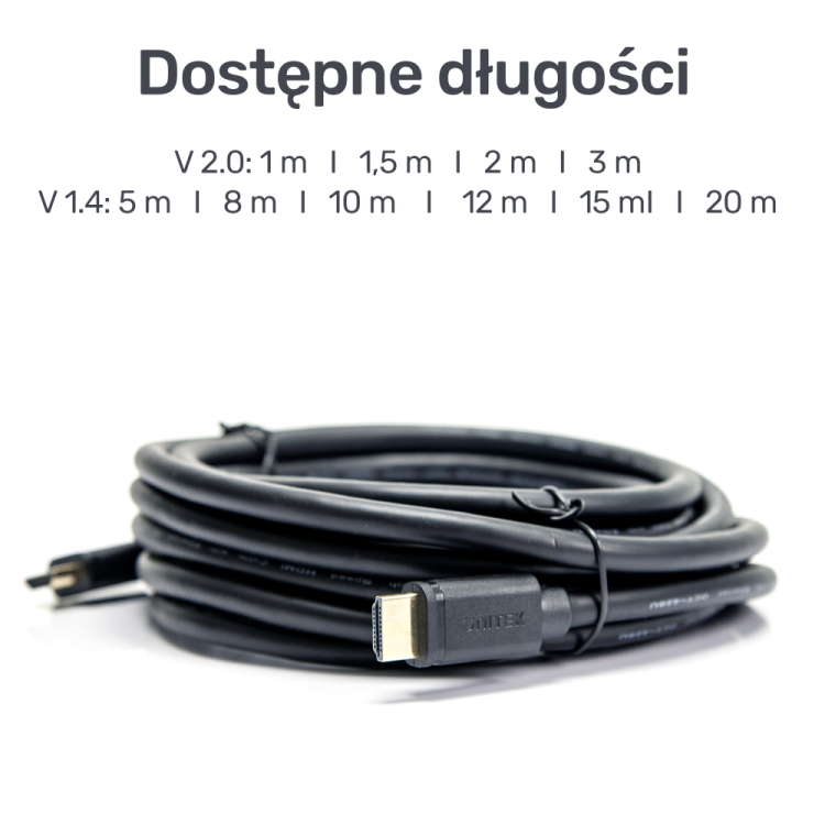 Unitek przewód HDMI 2.0 4K 60Hz Y-C137M 1,5m-1275273