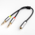 Unitek przewod miniJack 3,5mm (F) - 2x 3,5mm (M)-1654077