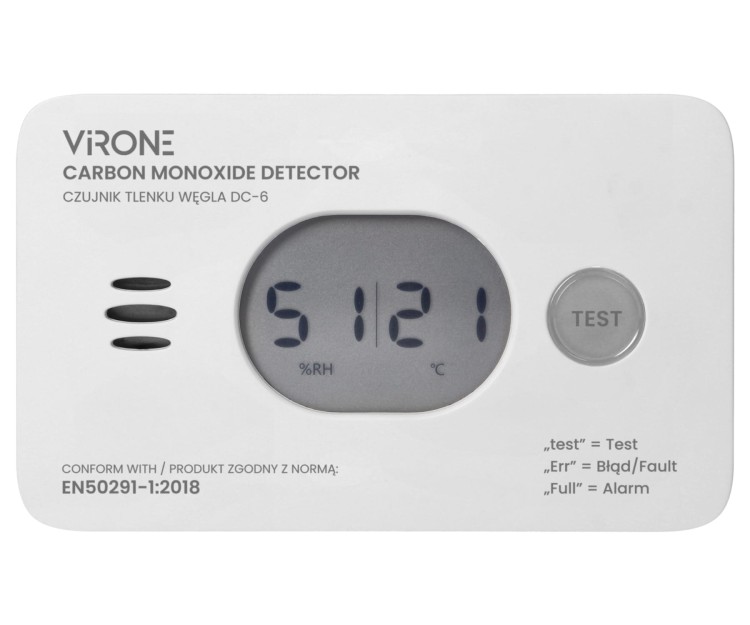 ZESTAW CZUJEK TLENKU WĘGLA (CZADU) I DYMU DC-7 Virone-1795817