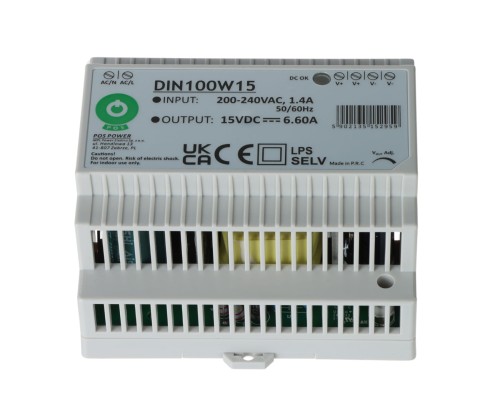 ZASILACZ IMPULSOWY DIN100W15 POS-1773059
