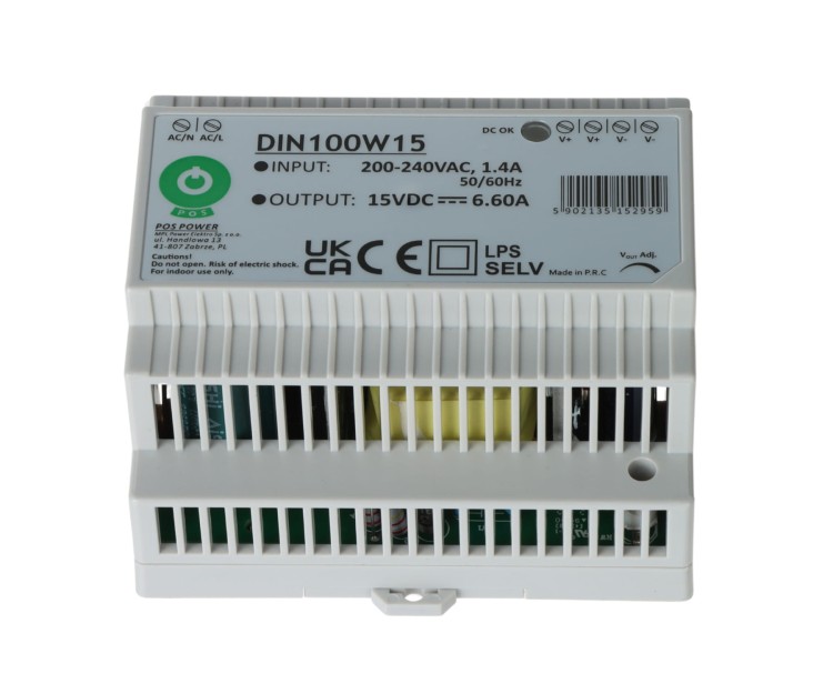 ZASILACZ IMPULSOWY DIN100W15 POS-1773059