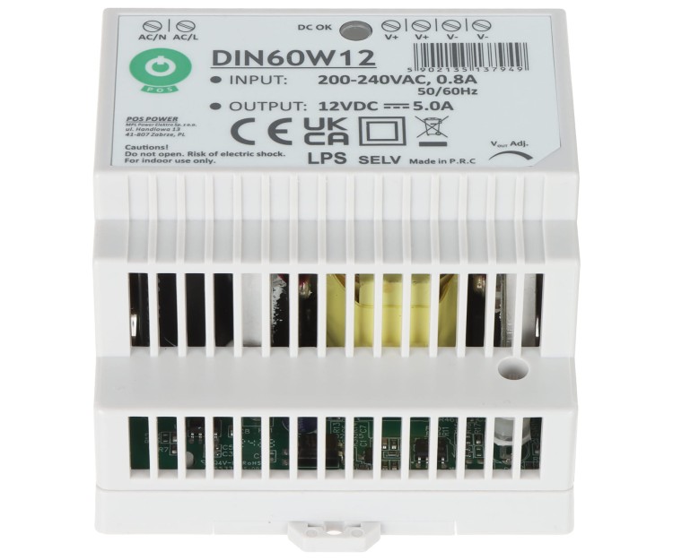 ZASILACZ IMPULSOWY DIN60W12 POS-1790648