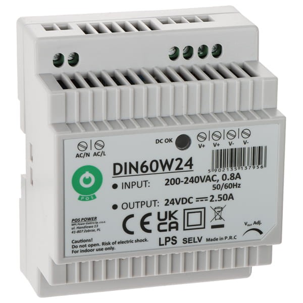 ZASILACZ IMPULSOWY DIN60W24 POS-1775037
