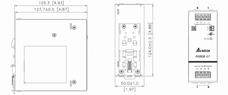 ZASILACZ IMPULSOWY DRF-24V240W1GBA FORCE-GT (1 FAZA) Delta Electronics-1820119