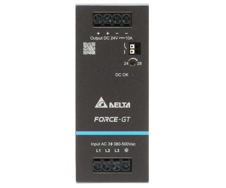 ZASILACZ IMPULSOWY DRF-24V240W3GBA FORCE-GT (3 FAZY) Delta Electronics-1820164