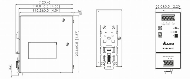 ZASILACZ IMPULSOWY DRF-24V480W1GBA FORCE-GT (1 FAZA) Delta Electronics-1820123