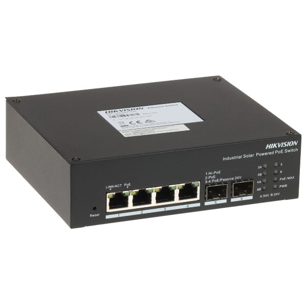 ZARZĄDZALNY SWITCH PRZEMYSŁOWY POE DS-3T1506HP-EI-UPS/NO POWER UNIT 4-PORTOWY SFP Hikvision-1868866