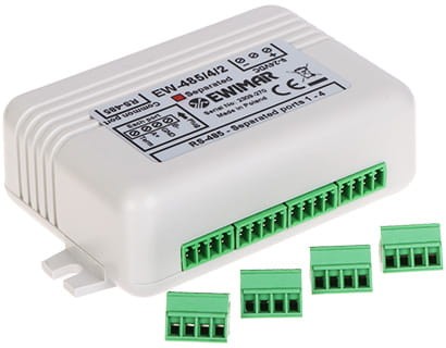DYSTRYBUTOR MAGISTRALI RS-485 EW-485/4/2/SO Z SEPARACJĄ OPTYCZNĄ-1648643