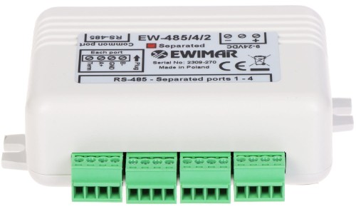 DYSTRYBUTOR MAGISTRALI RS-485 EW-485/4/2/SO Z SEPARACJĄ OPTYCZNĄ-1648645