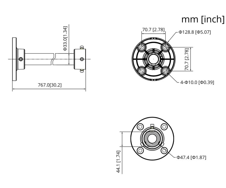 UCHWYT SUFITOWY KAMERY PFB220C-B DAHUA-1869588