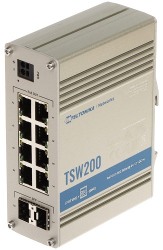 SWITCH PRZEMYSŁOWY POE TSW200 8-PORTOWY SFP Teltonika-1683420