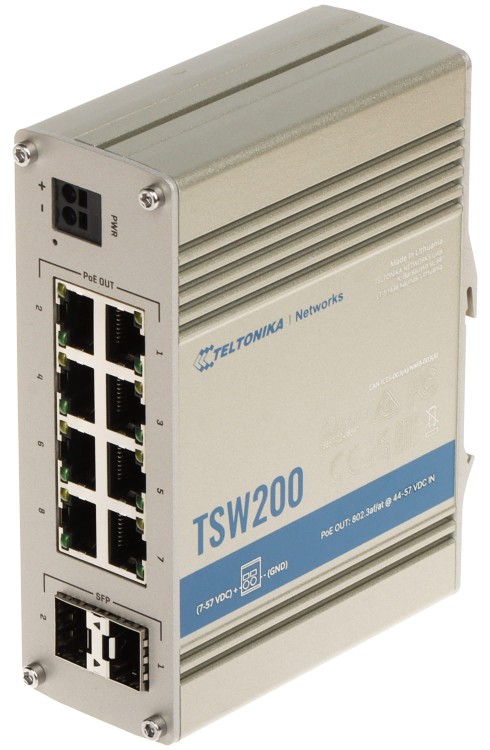 SWITCH PRZEMYSŁOWY POE TSW200 8-PORTOWY SFP Teltonika-1683420