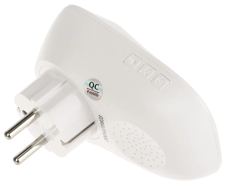 DZWONEK BEZPRZEWODOWY BEZBATERYJNY Z GNIAZDEM 230V AC WDP-91H2 AC 230V EURA-1560624