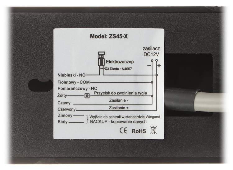 ZAMEK SZYFROWY ZS45-X Tuya Smart Wi-Fi VIDOS-1469801