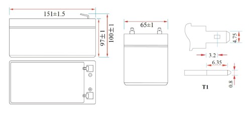 AKUMULATOR 12.8V/6AH/LIFEPO4-MWLJ MW Power-1688205