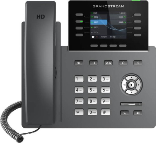 Grandstream GRP2624 – telefon IP – widok z przodu.jpg