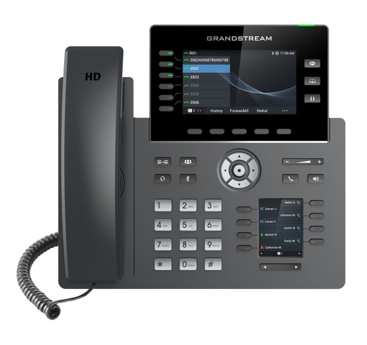 Grandstream GRP2616 – telefon IP – widok z przodu.jpg