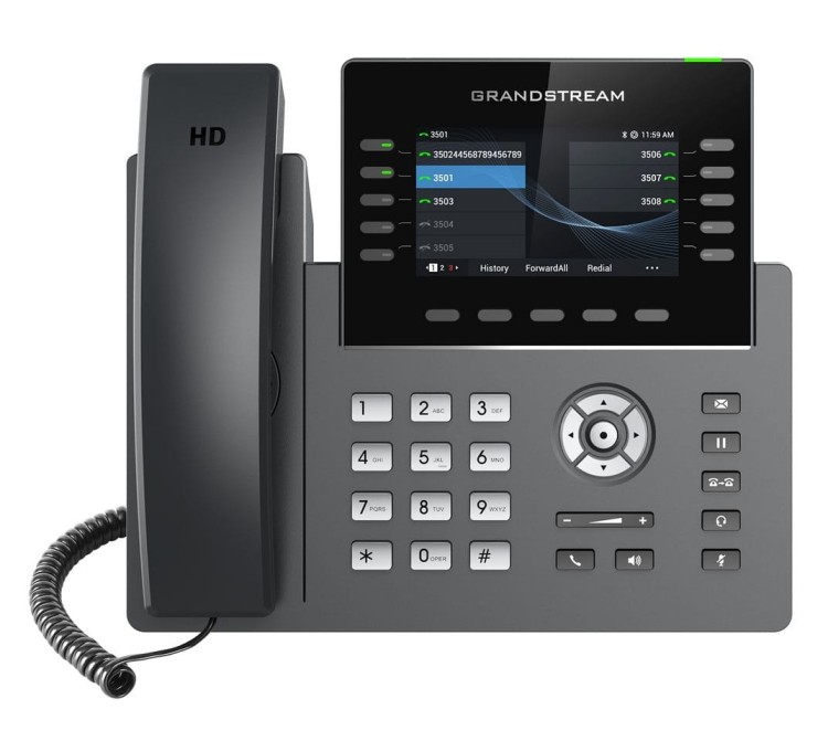 Grandstream GRP2615 – telefon IP – widok z przodu.jpg