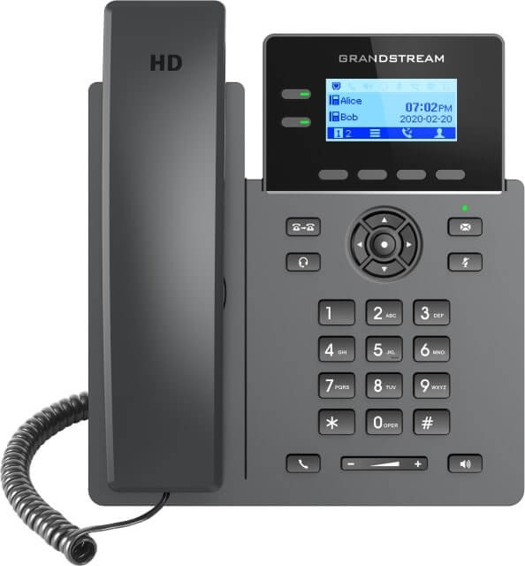 Grandstream GRP2602 – telefon IP – widok z przodu.jpg