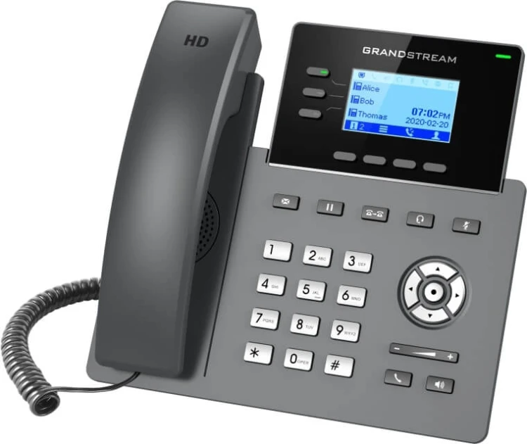 Grandstream GRP2603P – telefon IP – widok pod kątem.jpg