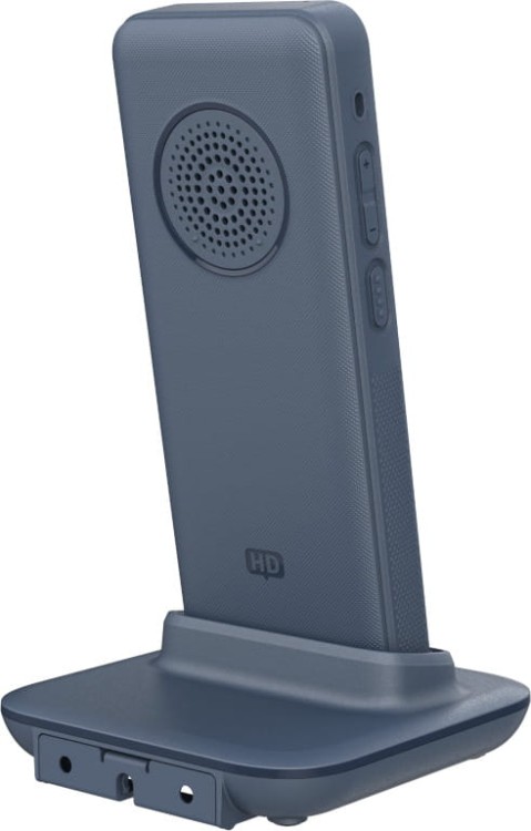 Grandstream WP836 – telefon WiFi VoIP – widok pod kątem tył z ładowarką.jpg
