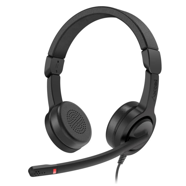 Axtel Voice UC40 Duo NC – słuchawki Duo – widok pod kątem.jpg