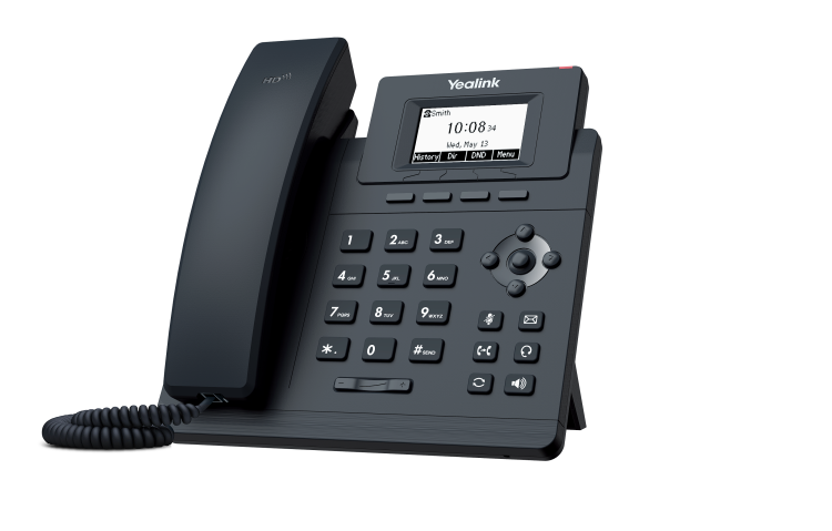 Yealink SIP-T30P – telefon IP – widok pod kątem.png