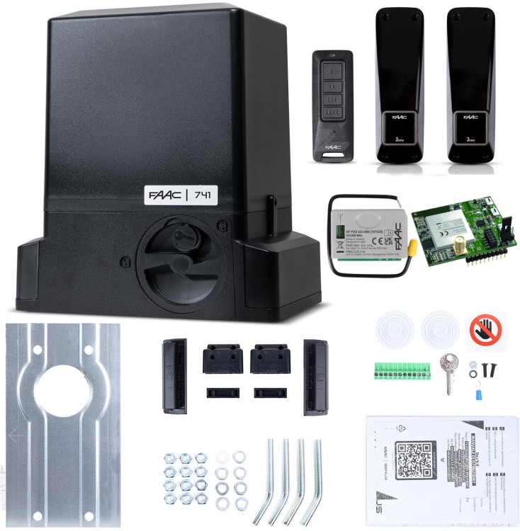 Zestaw Delta 3 SMART GSM - FAAC 741 (Wi-Fi+LTE+BLE) do 900kg bram przesuwnych-1867737