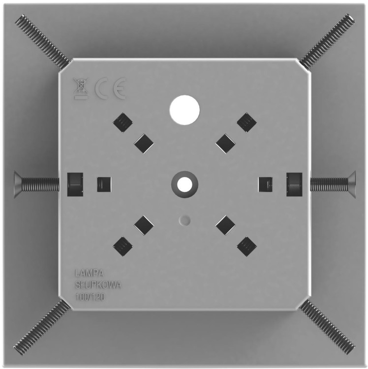 Lampa oświetleniowo-ostrzegawcza Proxima SŁUPKOWA 12-230V (100x100, 120x120)-1917268