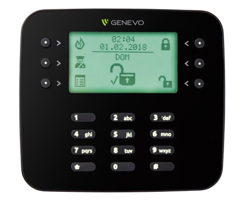 KLAWIATURA DO CENTRALI ALARMOWEJ LCD-SL-BK GENEVO-1938288