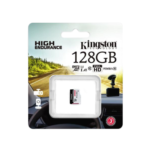 Karta pamięci microSD Kingston High-Endurance UHS-I 128GB 24/7 (rejestratory i monitoring)-1619988