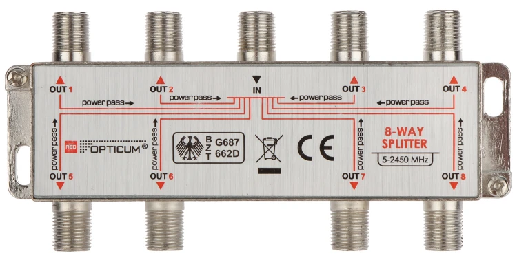 ROZGAŁĘŹNIK RI-8/1F-SAT-OPTI OPTICUM-1335035