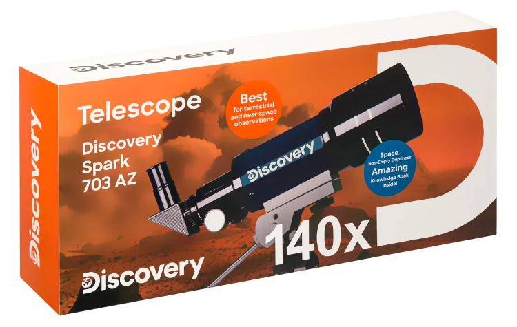 (PL) Teleskop Levenhuk Discovery Spark 703 AZ z książką-1542548