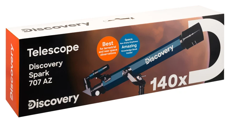 (PL) Teleskop Levenhuk Discovery Spark 707 AZ z książką-1542562