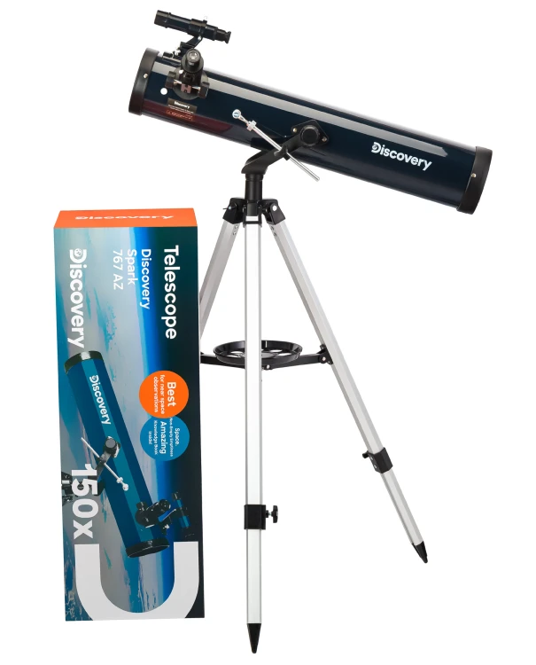 (PL) Teleskop Levenhuk Discovery Spark 767 AZ z książką-1543387
