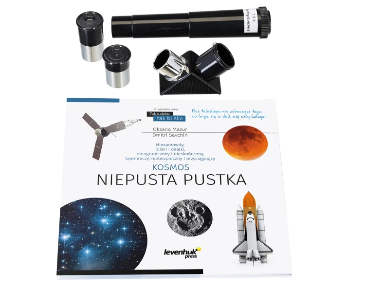 (PL) Teleskop Levenhuk Discovery Spark Travel 50 z książką-1542594