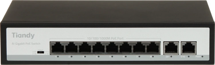SWITCH POE TC-P3S010 SPEC:G/0820/AT/110 8-PORTOWY TIANDY-1956798