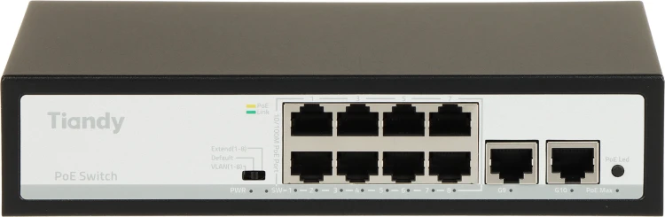 SWITCH POE TC-P3S010 SPEC:H/0820/AT/90 8-PORTOWY TIANDY-1956811