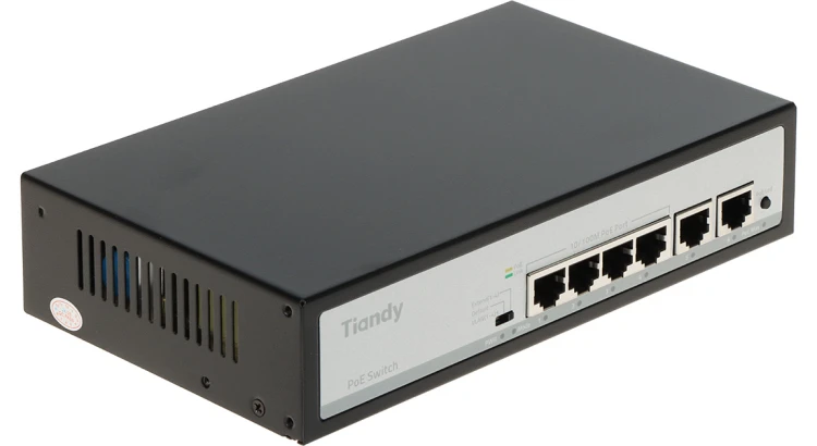 SWITCH POE TC-P3S06 SPEC:F/0420/AT/55 4-PORTOWY TIANDY-1956786
