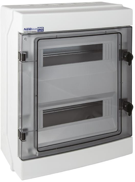Rozdzielnica hermetyczna modułowa (500V AC, 1000V DC) 2x12 natynkowa (N+PE) IP65 RH-24 ELEKTRO-PLAST-1934952