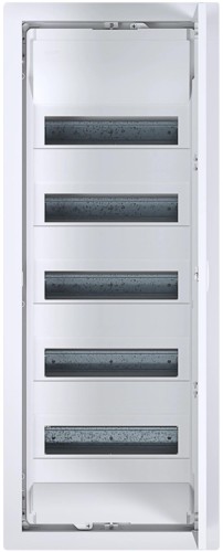 Rozdzielnica p/t z drzwiami metalowymi, 5 rzędów, 60 modułów, IP30, HAGER Volta VU60NC-1769402