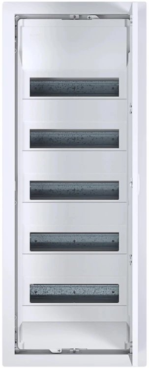 Rozdzielnica p/t z drzwiami metalowymi, 5 rzędów, 60 modułów, IP30, HAGER Volta VU60NC-1920305