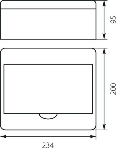 Rozdzielnica n/t RN-8 Fala (N+PE) IP40 200x234x95mm, biała | 7.2 Elektro-Plast Opatówek-1856589