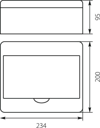 Rozdzielnica n/t RN-8 Fala (N+PE) IP40 200x234x95mm, biała | 7.2 Elektro-Plast Opatówek-1935130